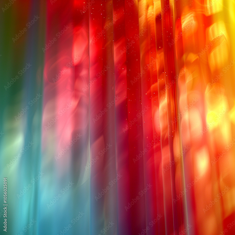 Poster vibrant streaks of color create a mesmerizing abstract composition in soft light
