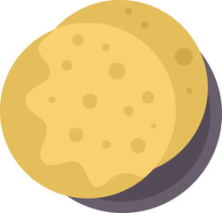 This vector illustration shows two delicious arepas, a popular food in colombia and venezuela, sitting on top of each other