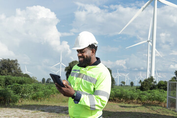 engineer using a phone