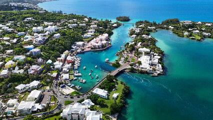 Naklejka premium Aerial Views of Bermuda