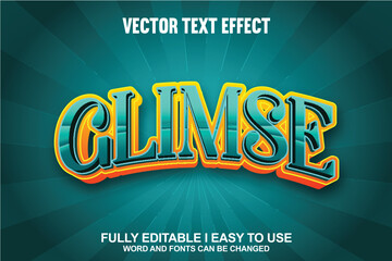 Glimse Fully Editable 3D Vector Text Effect