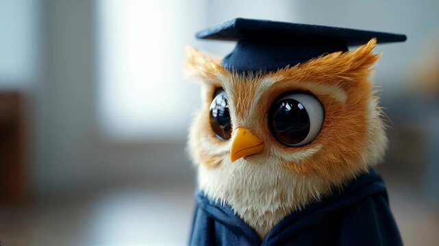 owl in graduation cap