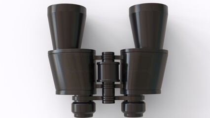 binoculars with white background
