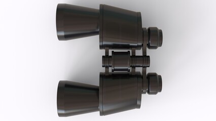 binoculars with white background