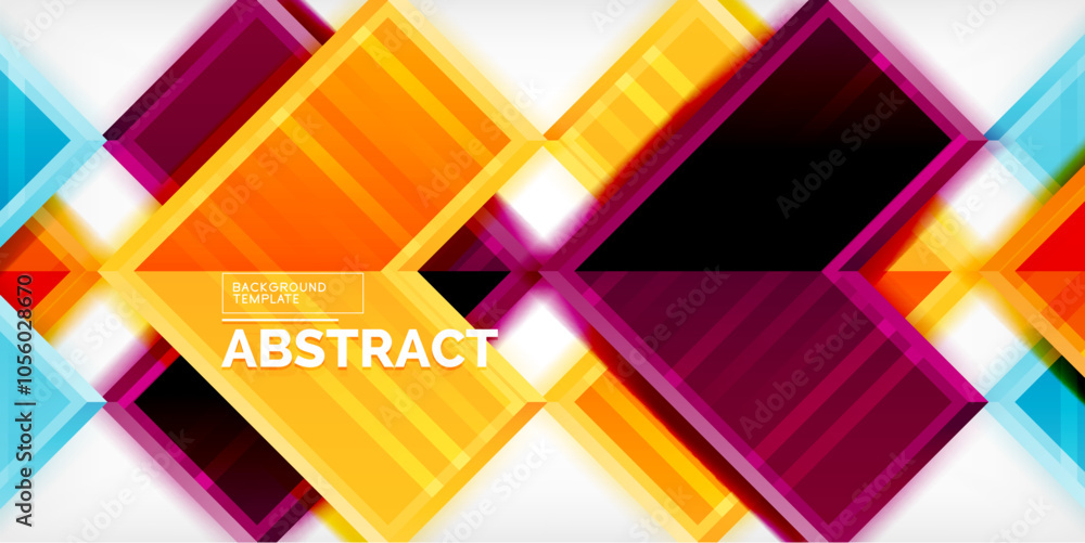 Poster arrow symbols created with 3d effects and line texture geometric abstract background