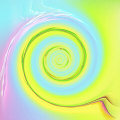 Abstract colorful gradient background for light cyan and yellow round design texture