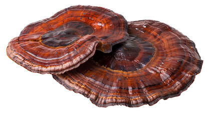 Ganoderma lucidum mushroom on a transparent background PNG