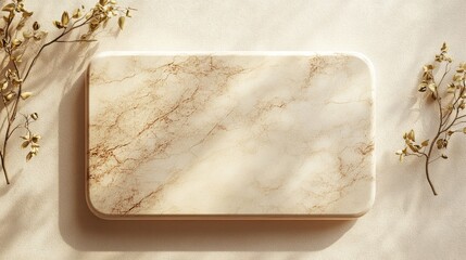 3d stone podium above