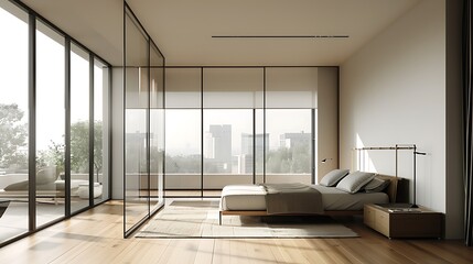 Obraz premium Modern Interior of Stylish Living Room ,Wall Mock Up, Frame , Poster with Beautiful Background, 3d render
