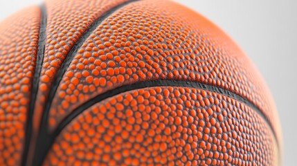 Fototapeta premium Close-up of a basketball texture