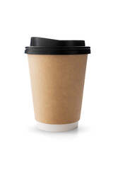 Coffee Cup for Takeaway, paper cup, Take-out coffee cup, isolated on white background included clipping path