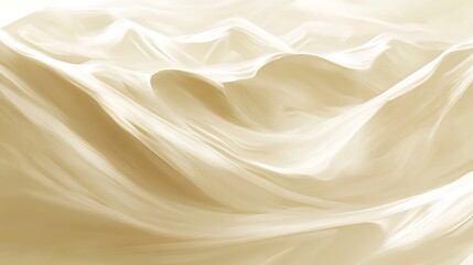 Fototapeta premium A smooth, flowing sand dunes with a large, clear area for text