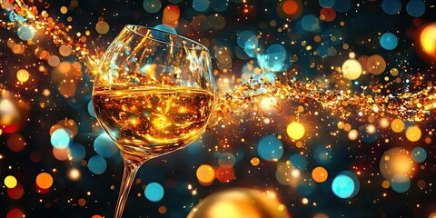 Festively decorated Christmas setting with elegant ornaments and twinkling lights, perfect for holiday gatherings