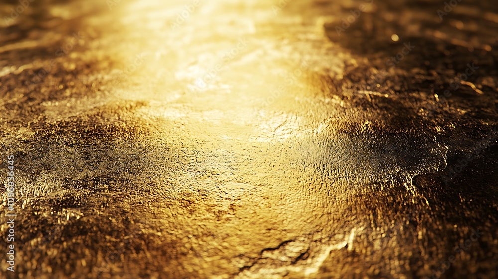 Poster a smooth, polished brass background with a subtle texture and a large space for text