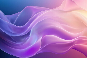 Obraz premium Soft flowing waves of purple and pink fabric blend seamlessly in a serene background