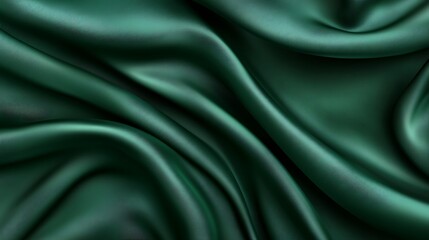 Fototapeta premium A smooth, polished emerald background with a subtle sheen and a large space for text