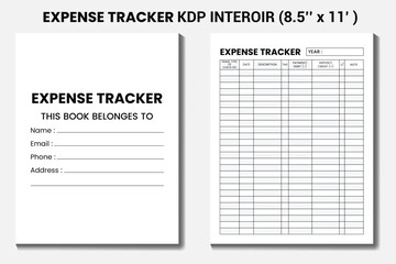 expense tracker KDP interior designs