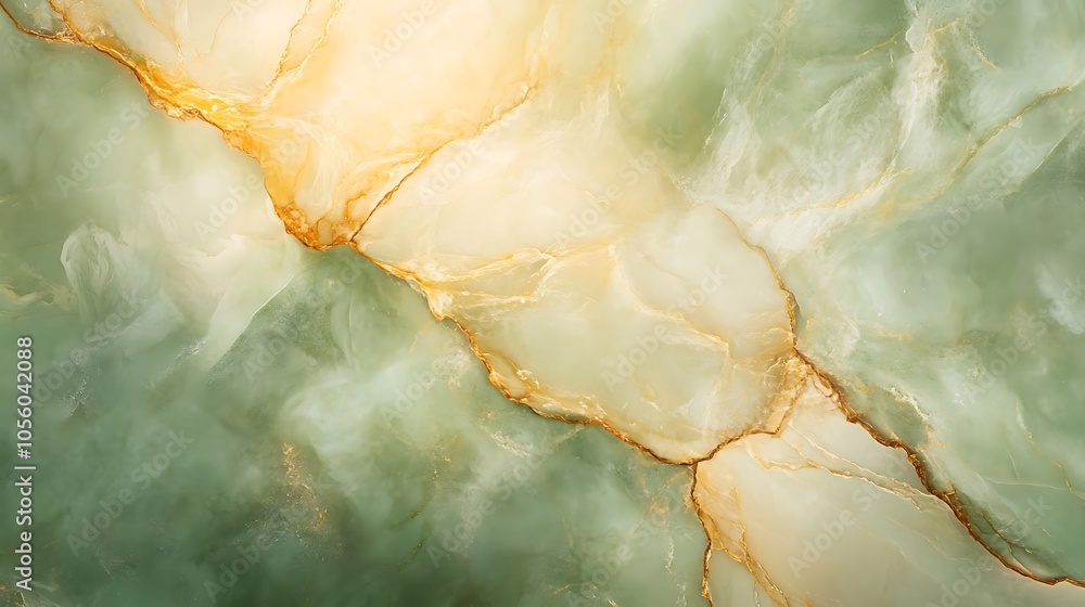 Poster a smooth, polished jade background with a subtle texture and a large space for text