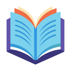 open book vector illustration