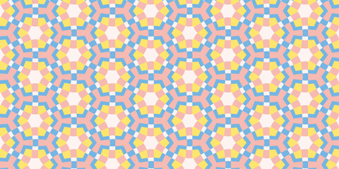 Mosaic of Motion. Geometric Pattern