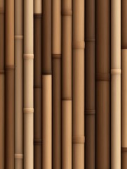 Fototapeta premium Textured bamboo wall showcasing natural colors and patterns