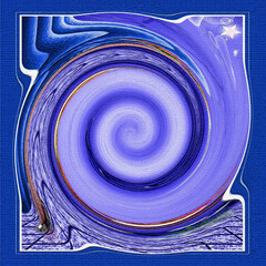 Gradient background top and bottom center blue and white wallpaper circle wave