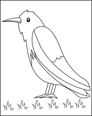 Cockatoo Coloring Page Vectors For Kids.