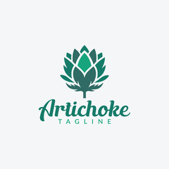 Prismatic Artichoke Logo Vector Design