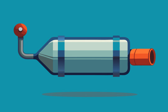 recommend clip art: Vehicle muffler vector art illustration