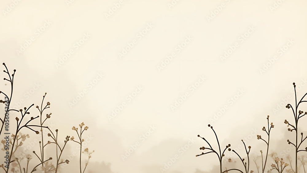 Poster Traditional Korean paper features unique textures and patterns in a minimalist background design.