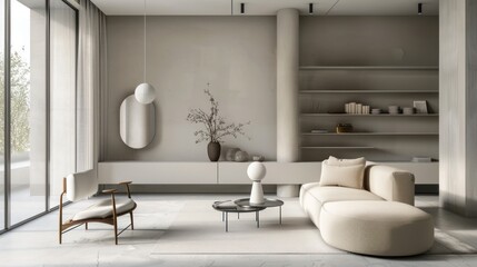 Modern Minimalist Living Room Interior Design
