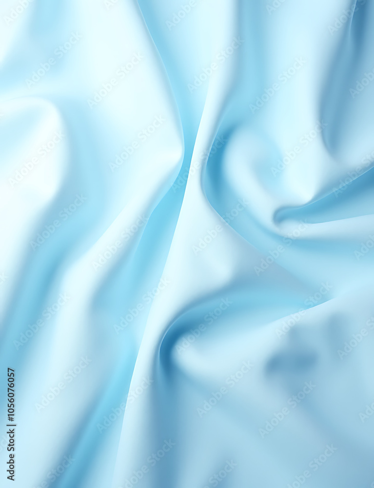 Aufkleber Soft blue fabric texture provides a clean visual backdrop for any content in the empty white space.