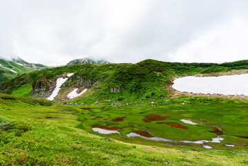 血の池　富山県立山町