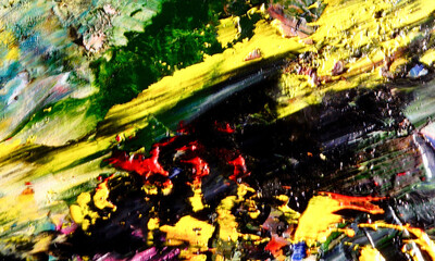 Abstract background art . Ethnic pattern. Mixtures of oil paint. Trendy hand painting canvas. Wall decor and Wall art prints Idea. 3D Texture. Art object