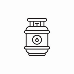 gas cylinder icon sign vector