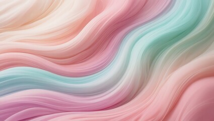Fototapeta premium Soft swirling pastel colors background. Generative Ai.