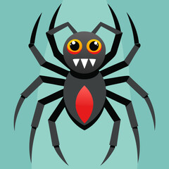 spider on a white background