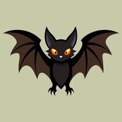 halloween background with bat
