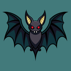 halloween bat with bats