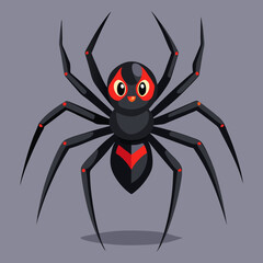 spider on a white background