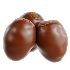 Rich and Juicy Arabian Dates in Classic Brown Tone