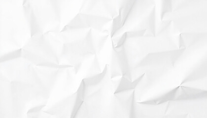Obraz premium Crumpled white paper background texture for minimalist design 