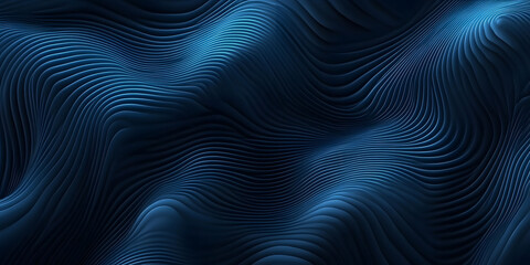abstract wavy blue background. waves from many lines. digital space. holographic background