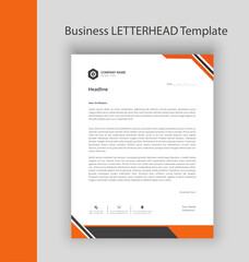 Simple corporate business letterhead template design