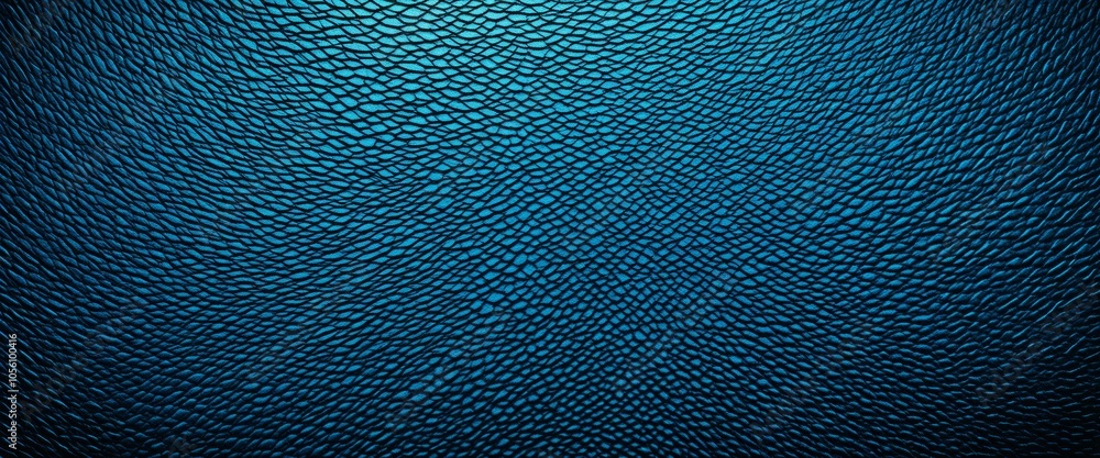 Aufkleber blue textured abstract pattern with iridescent scales on a dark background
