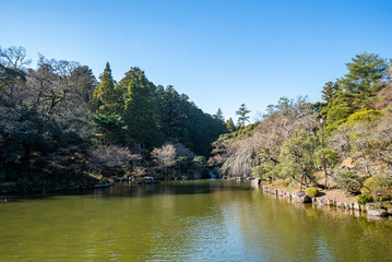 Fototapeta premium 成田山公園 龍智池 千葉県成田市成田