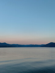 Idaho Smokey Sunset on the Lake 