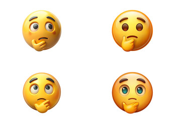 Fototapeta premium set of smiles