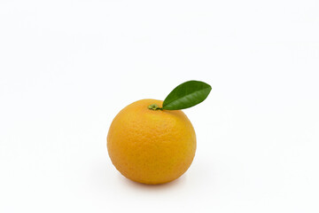 A mandarin orange isolated on white background