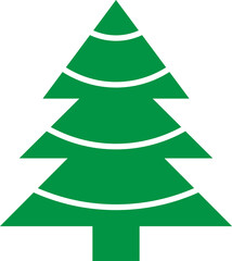 Christmas tree icon vector illustration. Christmas green tree illustration with star, christmas tree vector illustration, Tree vector art, christmas tree silhouette, Christmas vector icon.